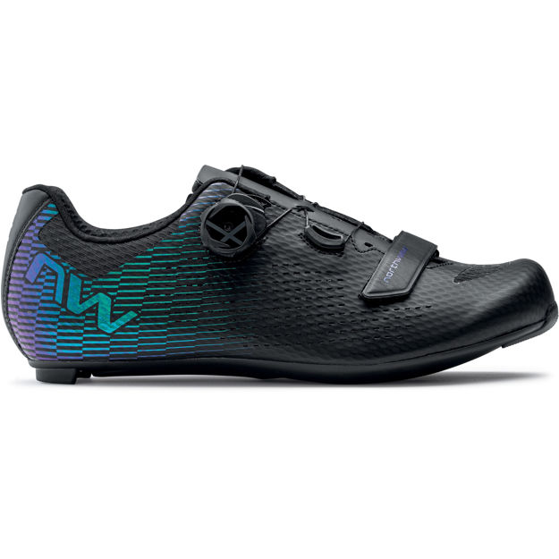 Picture of NORTHWAVE STORM CARBON 2 ROAD SHOES BLACK IRIDISCENT